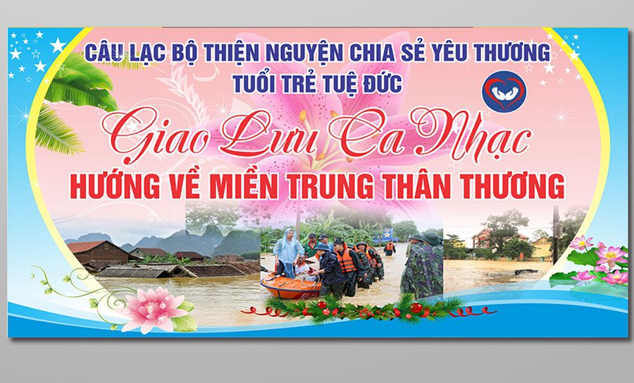 Top 10+ mẫu băng rôn tổ chức chương trình giải trí ca nhạc Mẫu băng rôn chương trình liveshow ca nhạc 01