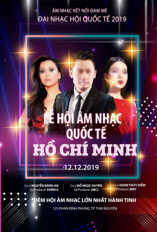 Top 10+ mẫu băng rôn tổ chức chương trình giải trí ca nhạc Mẫu băng rôn chương trình liveshow ca nhạc 03