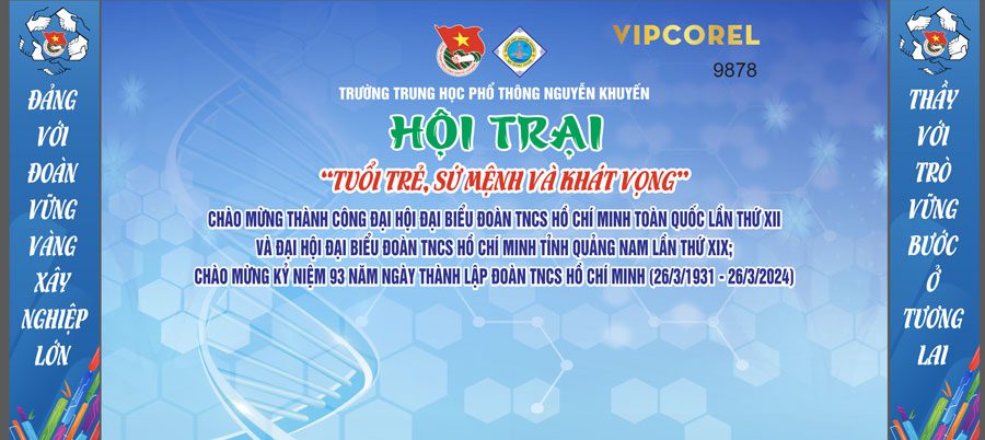 Top 10+ mẫu băng rôn tổ chức hội trại đẹp ấn tượng Mẫu băng rôn tổ chức hội trại 02