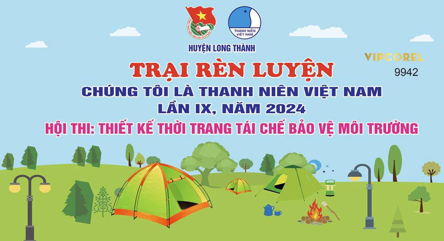 Top 10+ mẫu băng rôn tổ chức hội trại đẹp ấn tượng Mẫu băng rôn tổ chức hội trại 04