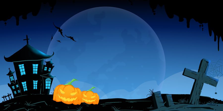 Top 20+ mẫu backdrop Halloween 31/10 đẹp, ấn tượng nhất Mẫu backdrop Halloween đẹp - MÃ SP 08