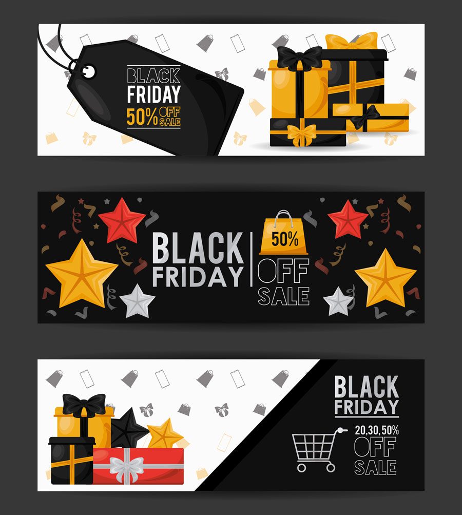 Tổng hợp mẫu banner, băng rôn Black Friday đẹp cho cửa hàng Mẫu backdrop Black Friday 02