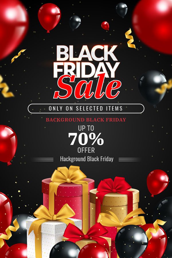 Tổng hợp mẫu banner, băng rôn Black Friday đẹp cho cửa hàng Mẫu backdrop Black Friday 03