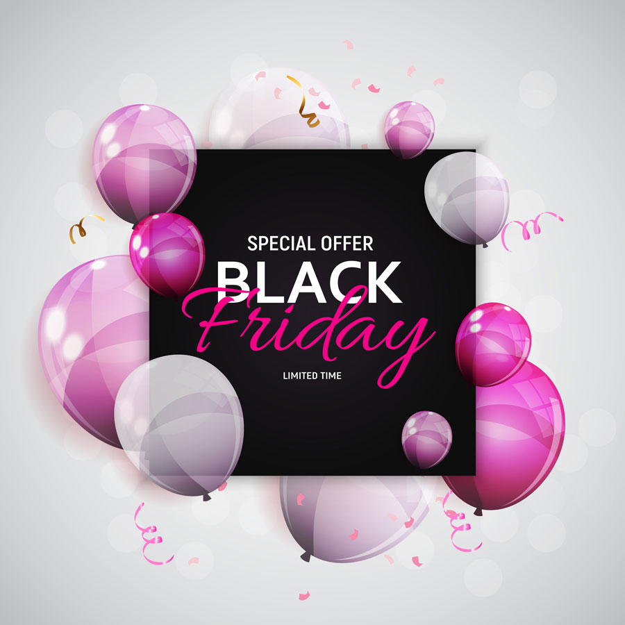 Tổng hợp mẫu banner, băng rôn Black Friday đẹp cho cửa hàng Mẫu backdrop Black Friday 09