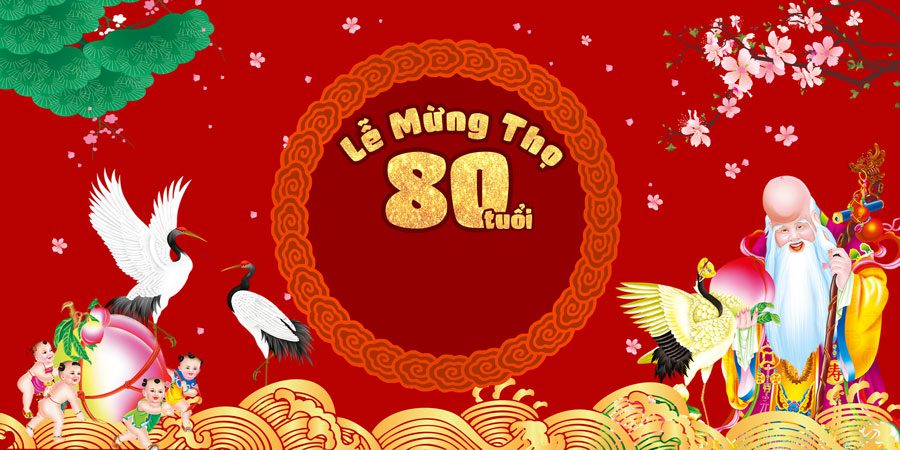 Dịch vụ in băng rôn lễ mừng thọ đẹp với kho nhiều mẫu đẹp Mẫu băng rôn lễ mừng thọ đẹp 01