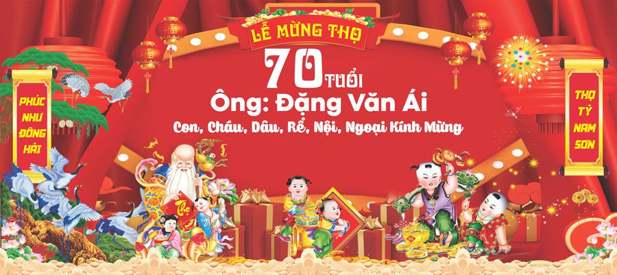 Dịch vụ in băng rôn lễ mừng thọ đẹp với kho nhiều mẫu đẹp Mẫu băng rôn lễ mừng thọ đẹp 06