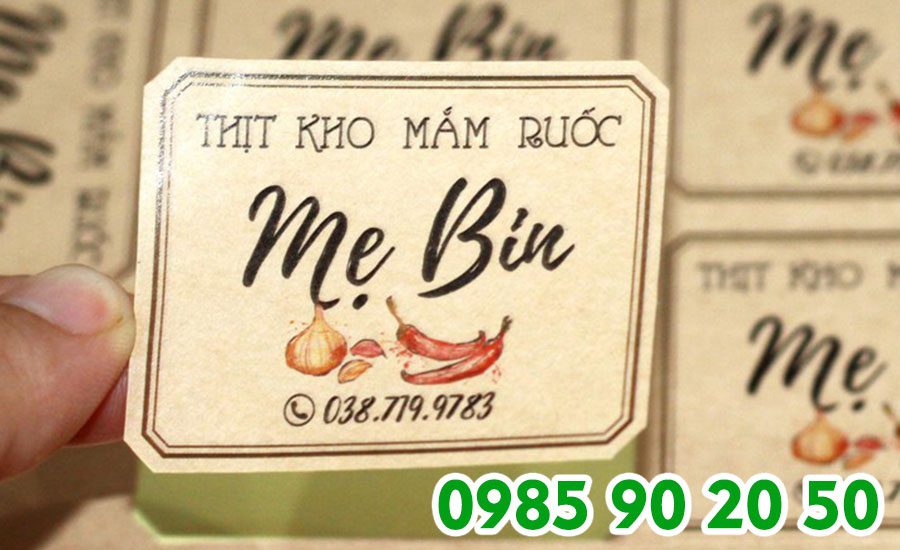Tùy vào từng sản phẩm mà sẽ có hình dáng tem cụ thể