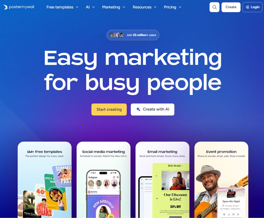 Top 8 phần mềm thiết kế băng rôn, banner online miễn phí PC Giao diện website Postermywall