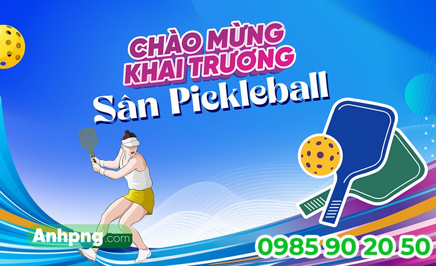 Top 15+ mẫu backdrop giải Pickleball đẹp chuyên nghiệp