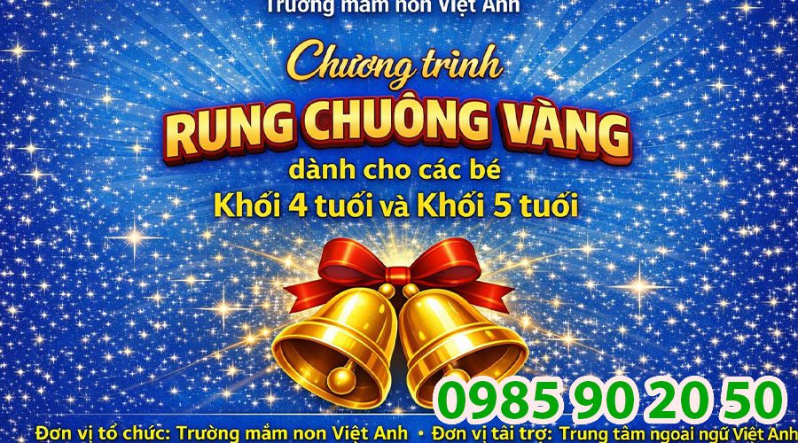 Mẫu băng rôn hội thi Rung chuông vàng 05