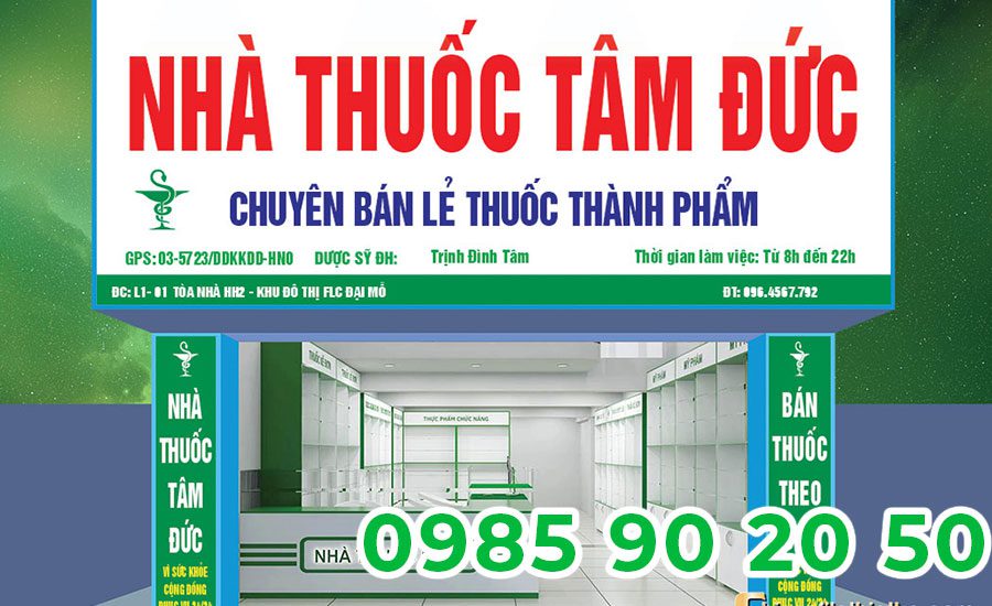 Mẫu băng rôn khai trương nhà thuốc 01