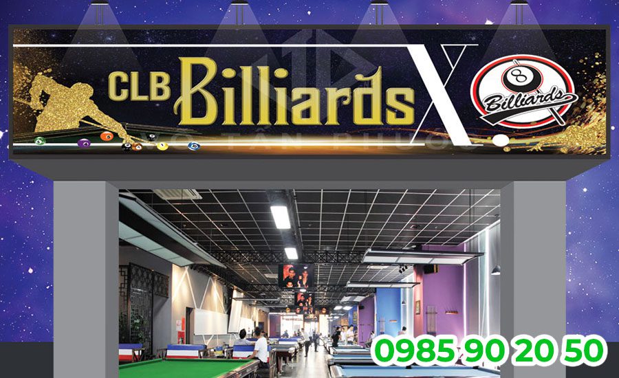 Mẫu băng rôn khai trương quán Bida 05