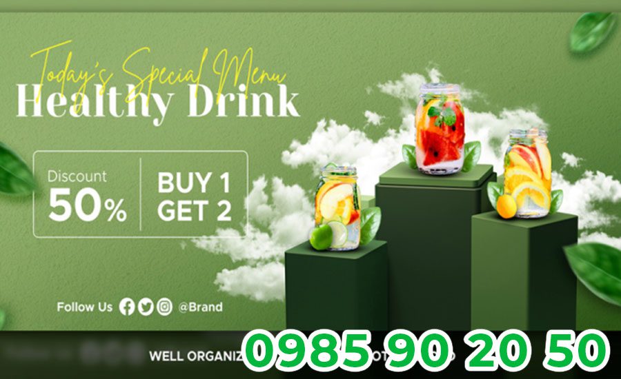 Mẫu băng rôn khai trương quán trà sữa 10