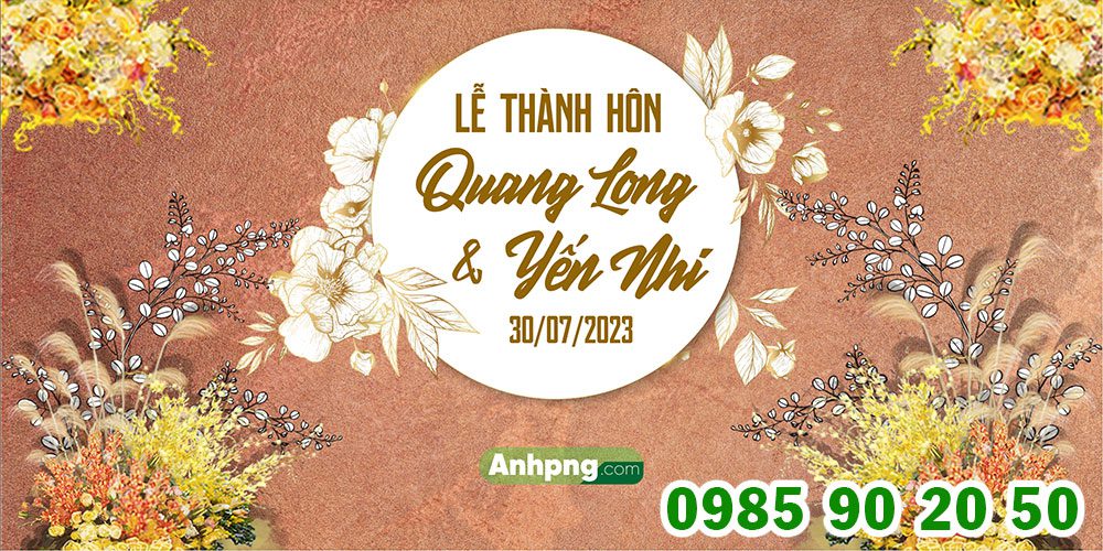 Top 10+ mẫu backdrop đám cưới đẹp đơn giản, sử dụng đa dạng Mẫu backdrop đám cưới 01