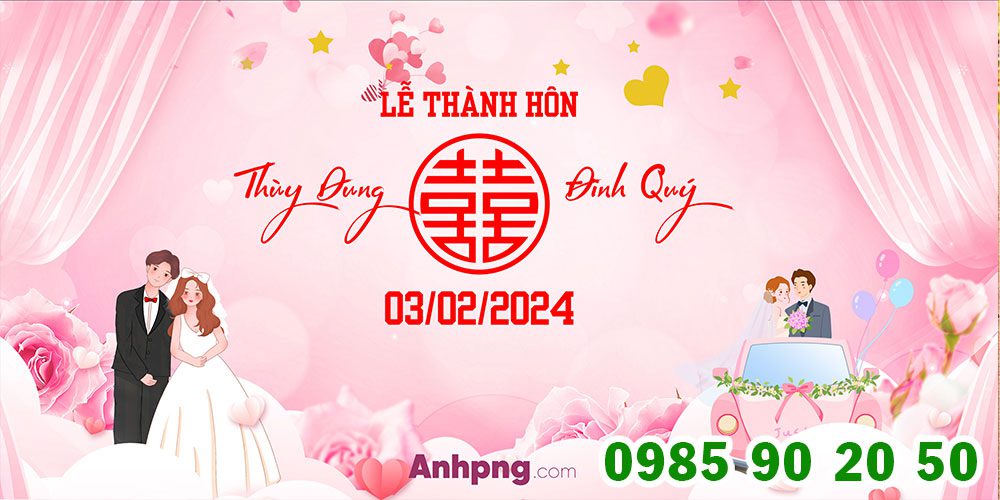 Top 10+ mẫu backdrop đám cưới đẹp đơn giản, sử dụng đa dạng Mẫu backdrop đám cưới 03