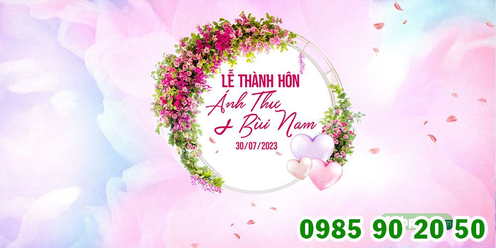 Top 10+ mẫu backdrop đám cưới đẹp đơn giản, sử dụng đa dạng Mẫu backdrop đám cưới 07