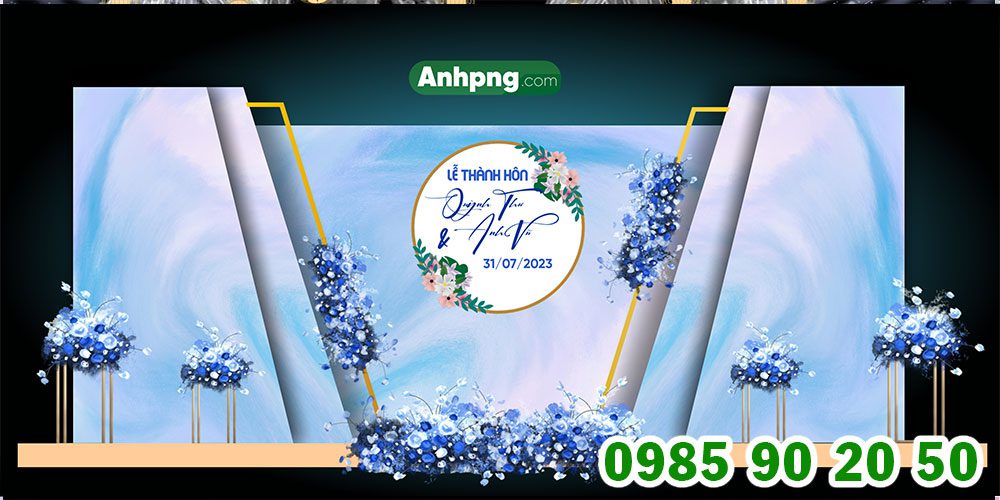 Top 10+ mẫu backdrop đám cưới đẹp đơn giản, sử dụng đa dạng Mẫu backdrop đám cưới 10