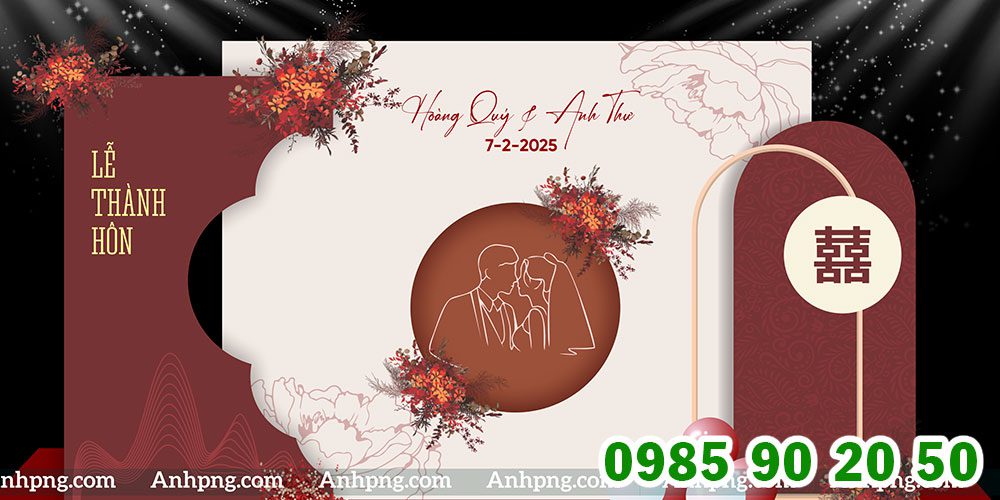 Top 10+ mẫu backdrop đám cưới đẹp đơn giản, sử dụng đa dạng Mẫu backdrop đám cưới 11