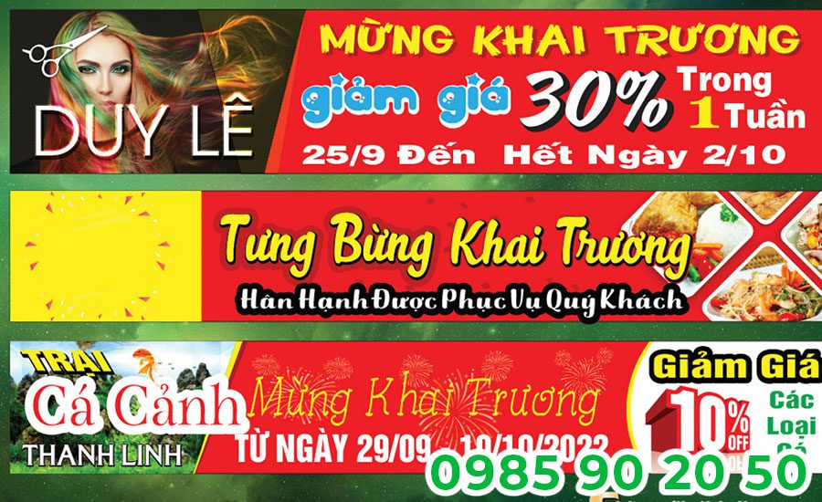 Mẫu băng rôn khai trương cửa hàng 02