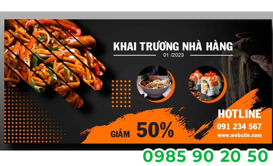 Mẫu băng rôn khai trương cửa hàng 06