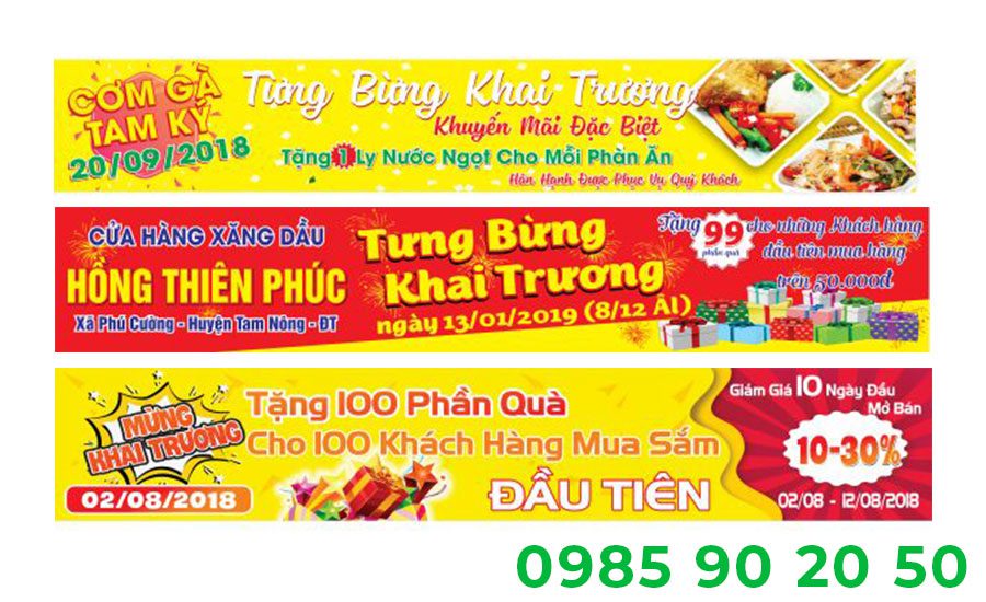 Mẫu băng rôn khai trương cửa hàng 07