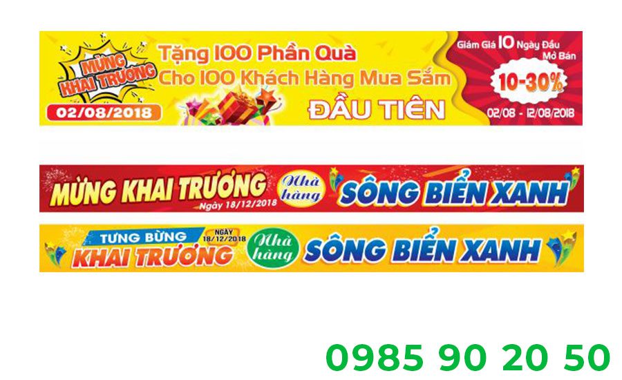 Mẫu băng rôn khai trương cửa hàng 08