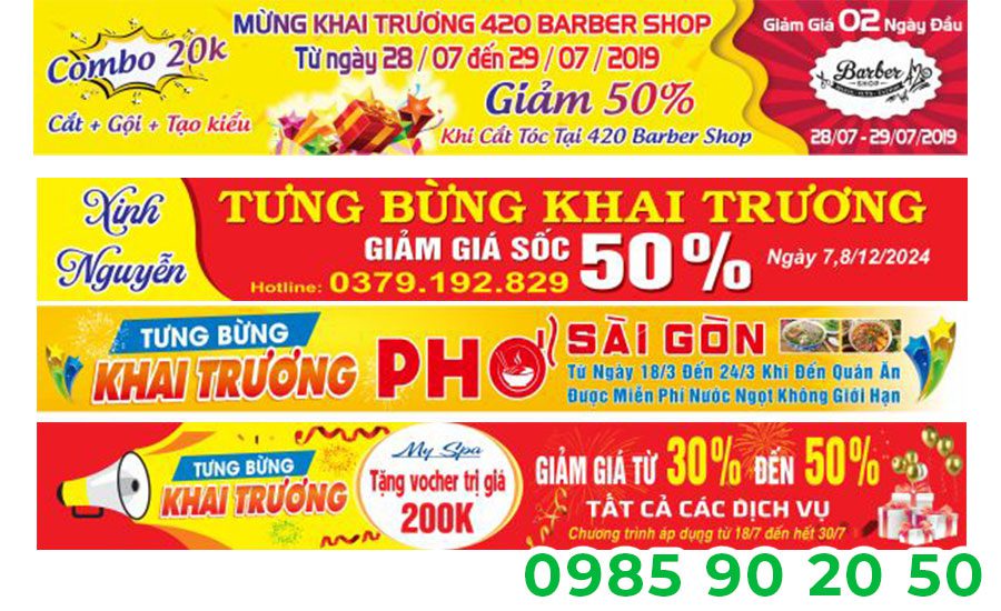 Mẫu băng rôn khai trương cửa hàng 11