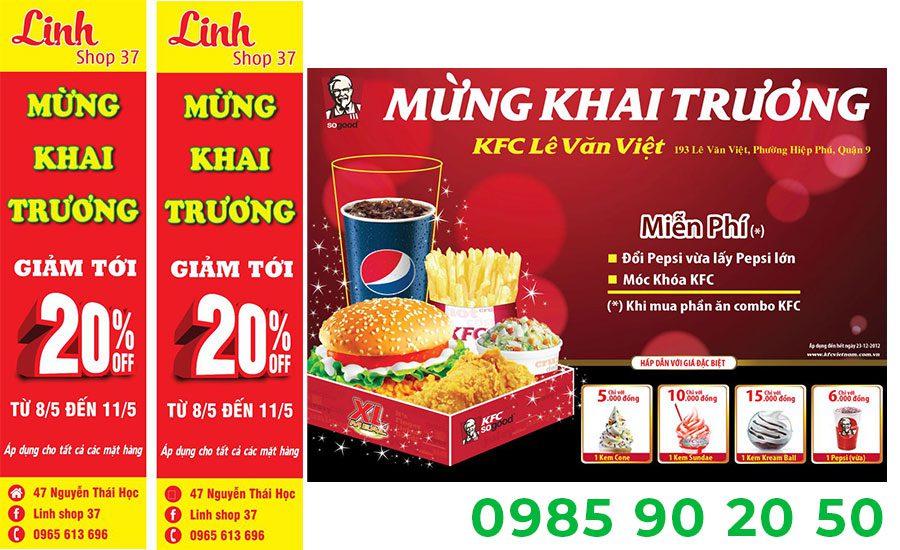 Mẫu băng rôn khai trương cửa hàng 13