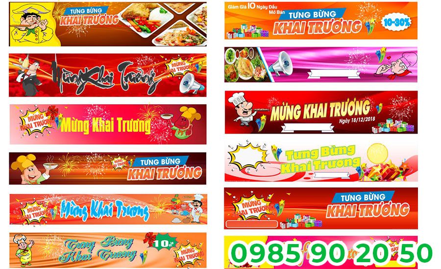Mẫu băng rôn khai trương cửa hàng 14