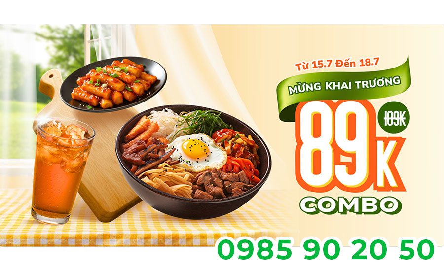 Mẫu băng rôn khai trương quán ăn sẽ giúp quán tăng doanh số trong ngày mở quán