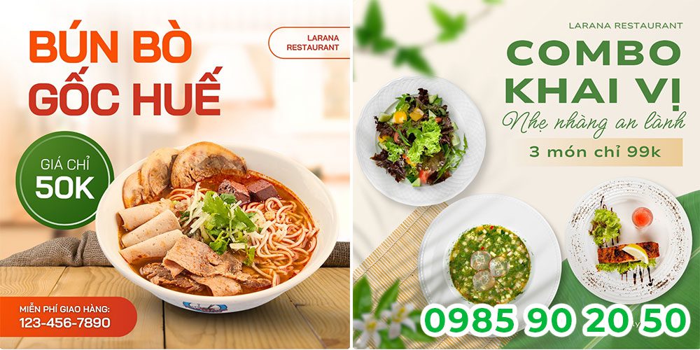 Top 20+ mẫu băng rôn khai trương quán ăn đẹp rẻ – Phần 2
