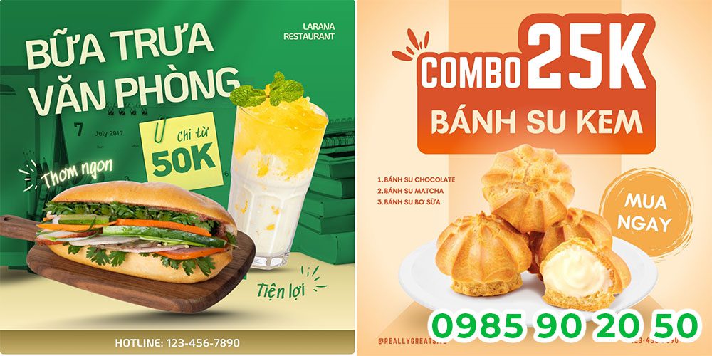 Mẫu băng rôn khai trương quán ăn 07