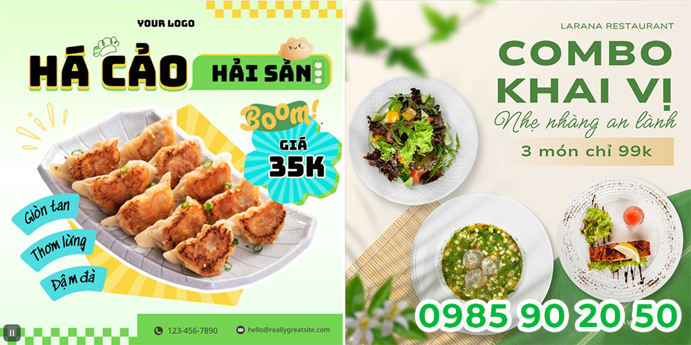 Mẫu băng rôn khai trương quán ăn 08