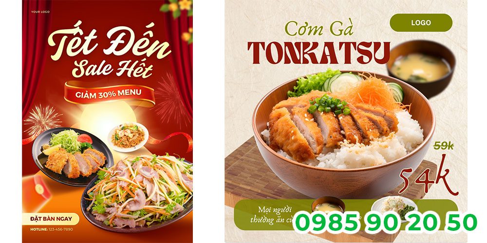 Mẫu băng rôn khai trương quán ăn 09