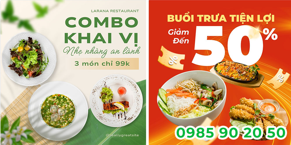 Mẫu băng rôn khai trương quán ăn 10