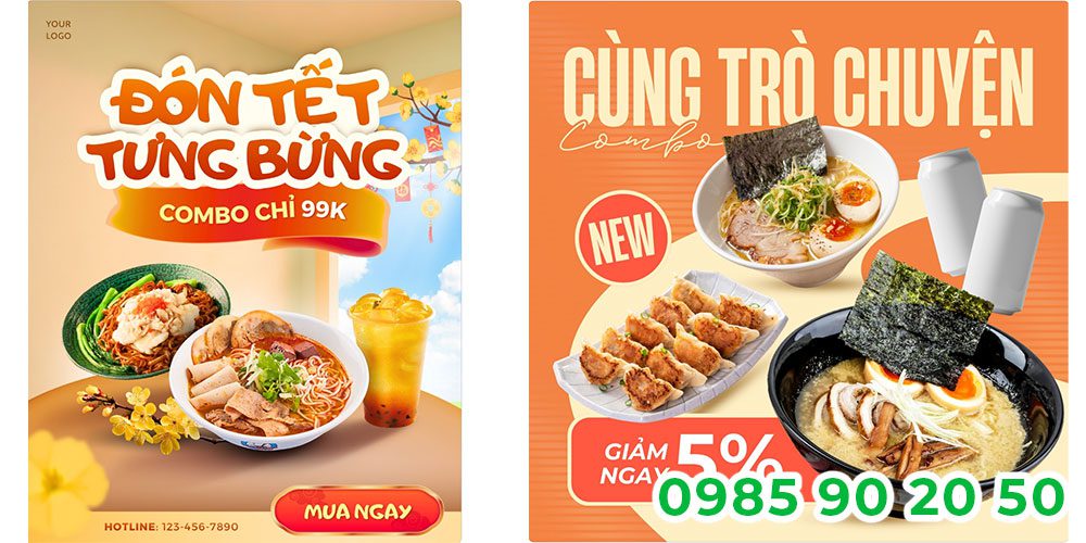 Mẫu băng rôn khai trương quán ăn 11