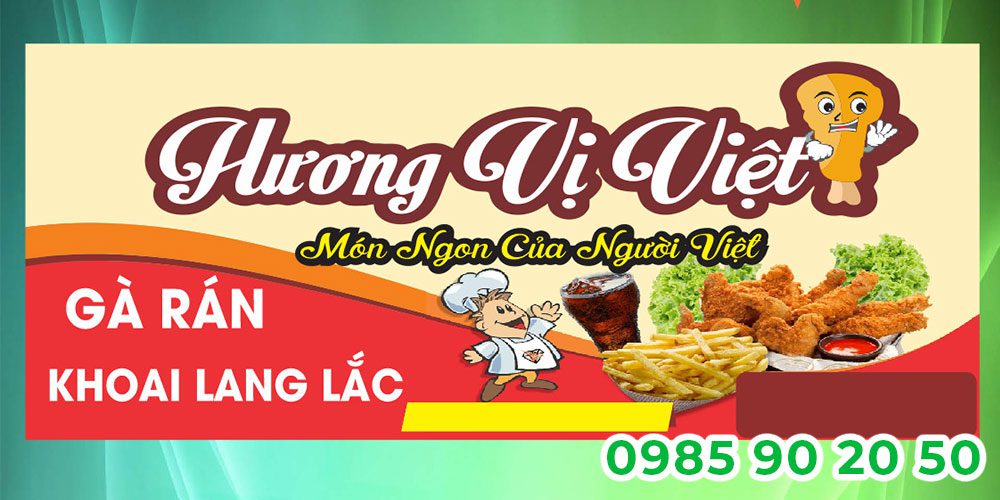 Mẫu băng rôn khai trương quán ăn 13