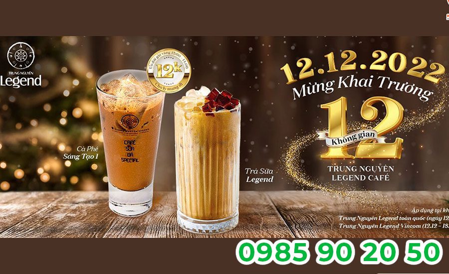 Mẫu băng rôn khai trương quán Cafe 06