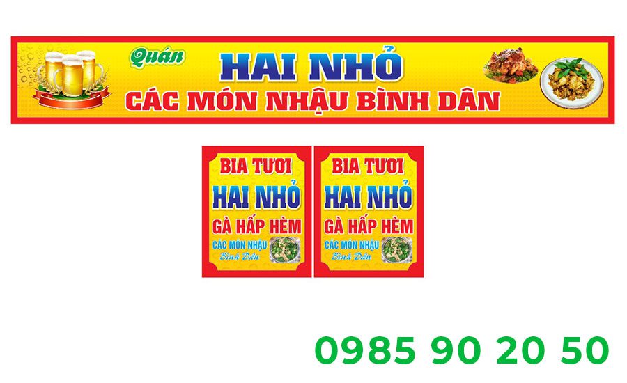 Mẫu băng rôn khai trương quán nhậu 01