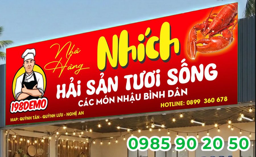 Mẫu băng rôn khai trương quán nhậu 06