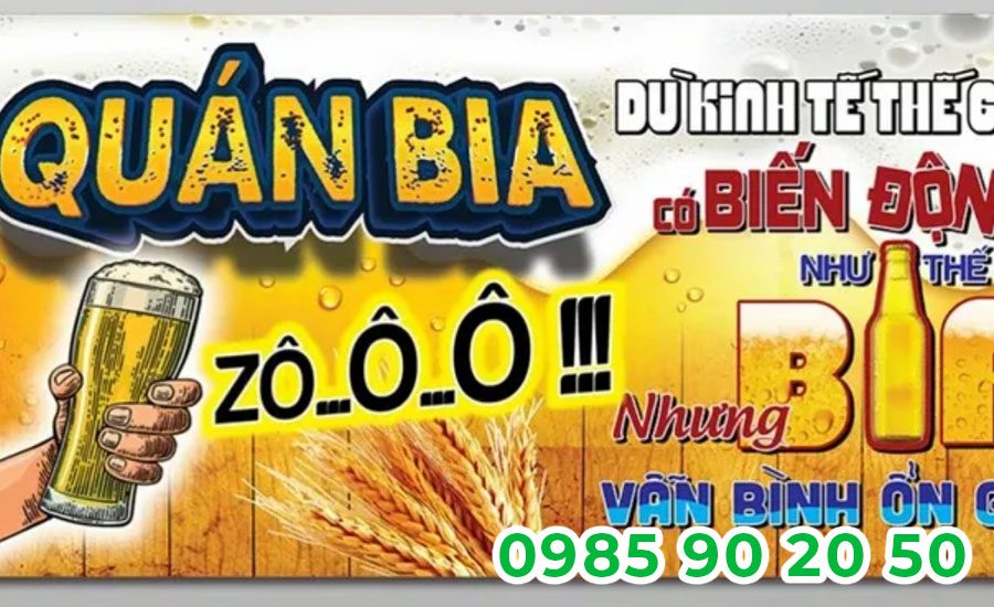 Mẫu băng rôn khai trương quán nhậu 07
