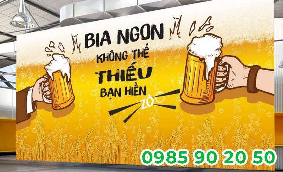 Mẫu băng rôn khai trương quán nhậu 09