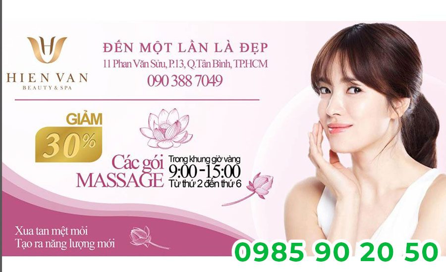 Mẫu băng rôn khai trương Spa 01