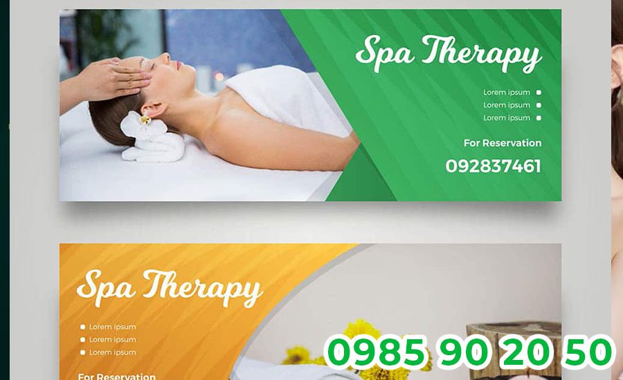 Mẫu băng rôn khai trương Spa 05