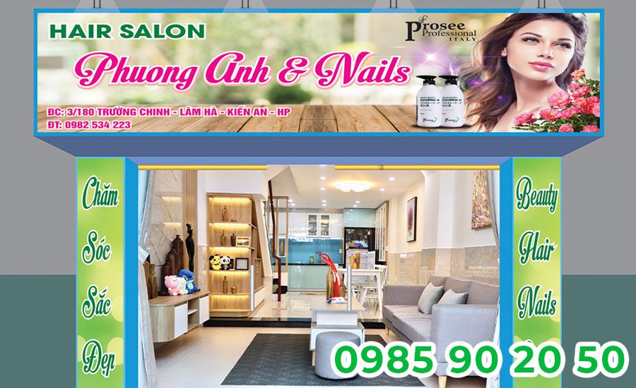 Mẫu băng rôn khai trương Spa 09