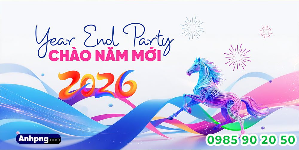 Mẫu backdrop Year end Party 01