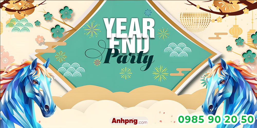 Mẫu backdrop Year end Party 02