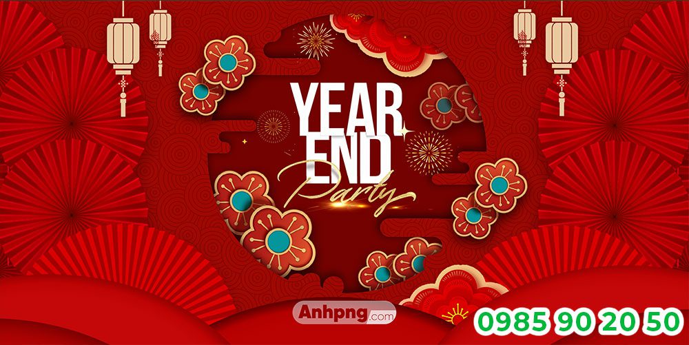 Mẫu backdrop Year end Party 03