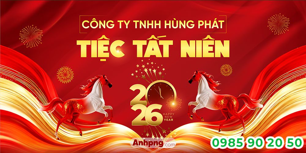 Mẫu backdrop Year end Party 04