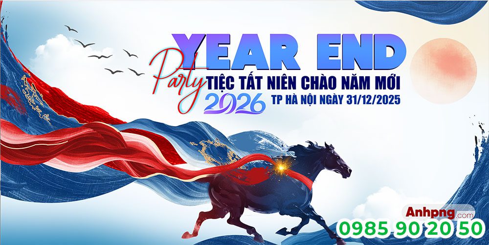 Mẫu backdrop Year end Party 07